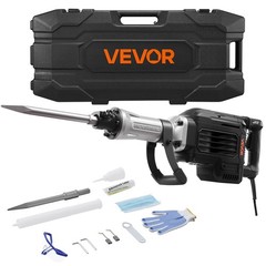 VEVOR Demolition Jack Hammer Electric Concrete Breaker 3000 W 1700 BPM a Chisel