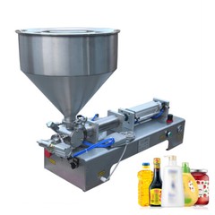100-1000ml Paste Liquid Piston Filler Heating Filling Machine Single Nozzle 110V