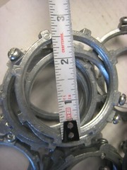 4 yes 4 Arlington Grounding Locknuts GL200 — 2” Qty 4