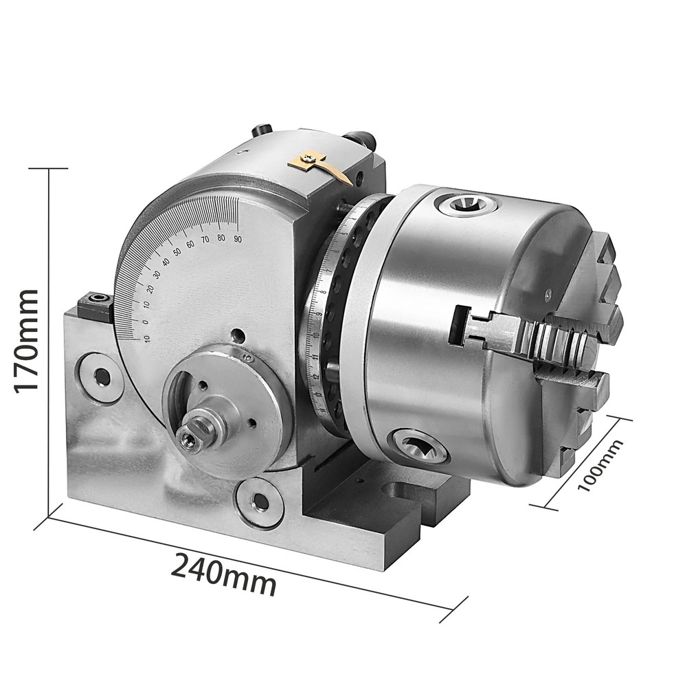 Hot Dividing Head Precision BS-4in/5in/6in 3-Jaw Indexing Head Tailstock Chuck