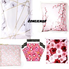 100 Designer Poly Mailers Plastic Envelopes Shipping Bags Custom 6×9,10×13,14×17