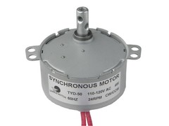 TYD50 Synchronous Synchro Gear Motor 110V AC 24RPM CW/CCW 4W 1.2Kg.cm