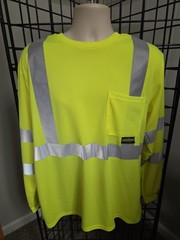 Radians Unisex Adult Vis Safety-Shirts, Hi-vis Yellow Large US