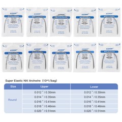 AZDENT Dental Orthodontic Super Elastic Niti Round Arch Wires Ovoid/Nature Form