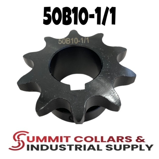 #50 Roller Chain Sprocket B Type 1″ Bore 10 Tooth 50B10-1/1