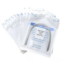 10-100x Dental Ortho Arch Wire Niti Super Elastic Round Rectangular Natural Form