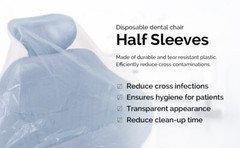 Dental Disposable Half Chair Full Chair Sleeves Protective Cover Clear Plastic