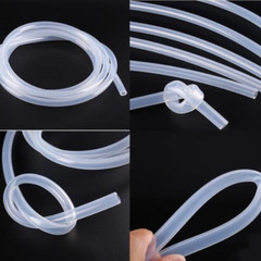 Food Grade Clear Silicone Rubber Hose Tubing Brew Hose ID 0.5mm-50mm OD 1mm-60mm