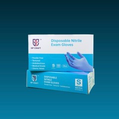 GP CRAFT Disposable Nitrile Exam Gloves, 4 Mil, Blue, Chemo Rated, Case of 1000