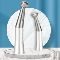 Dental 1:1 Push Button Slow Low Speed Contra Angle Handpiece fit FG 1.6mm Burs