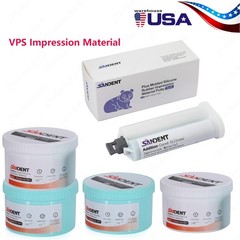 Putty PVS VPS Impression Material Base+Catalystst/50ml cartridge Heavy Body