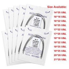 10PCS/PK Dental Orthodontic Arch Wire Niti Super Elastic Round Rectangular Ovoid