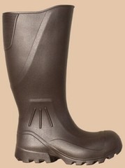 BROWN WATERPROOF PROTECTIVE RAIN WORK BOOTS Hunting Fishing Farming Garden Mud