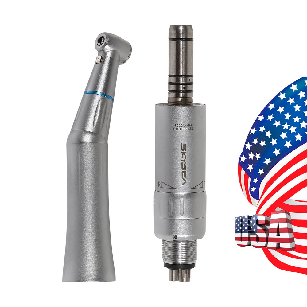 SKYSEA Dental Contra Angle Handpiece + E-type Air Motor Internal Cooling ##Zt