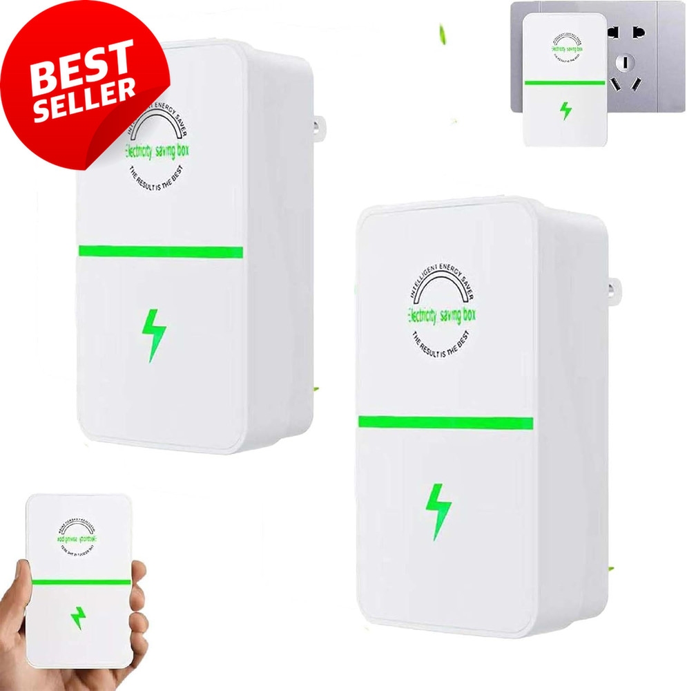 2026 Power Box Saver Energy Saving Device Household Office Plug In 2pk