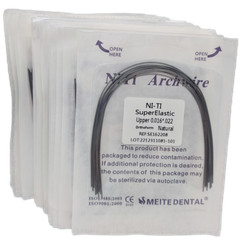 Dental Orthodontic Arch Wire Super Elastic Niti Round Rectangular Natural Form