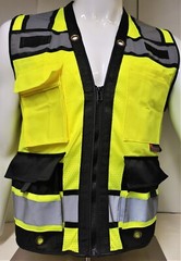 Surveyor Two Tone Safety Vest ANSI/ ISEA 107-2015 Approved (XSmall to 5XL)