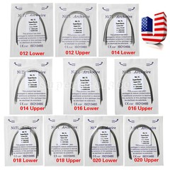 100PCS Dental Orthodontic Round Arch Wire Super Elastic NITI Ovoid Form Sizes ns