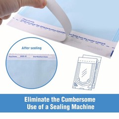 4000(20 Boxes) Self Sealing Sterilization Pouches Autoclave Pouch-2.75″x9″