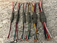 E008 Assembled Deutsch 2,3,4,6,8,12 Pin,12, 14, 16 AWG waterproof connector