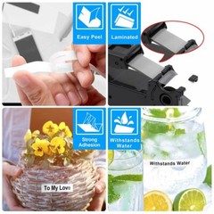 10PK Dymo LetraTag Refills White Plastic 91331 for LetraTag Label Maker LT-100H