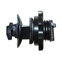 Post Insulator Round Screw On Black 25 Pack