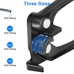 3 in 1 Copper Tube Bender 1/8″ 3/16″ 1/4″ Manual Aluminum Alloy Pipe Bender 90°