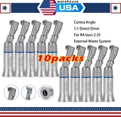 1/5/10Pcs Dental Low Speed Contra Angle Handpiece Latch Bur Fit E-type Motors