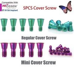 US 5P/k Dental Healing Abutment & Closure Cap Fit Nobel Straumann Hiossen Osstem