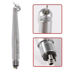 Dental 45 Degree Angle Surgical Handpiece High Speed Push Button Turbine 4 Holes