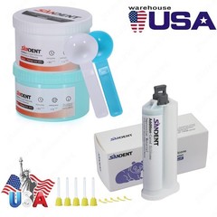 Putty PVS VPS Impression Material Base+Catalystst/50ml cartridge Heavy Body