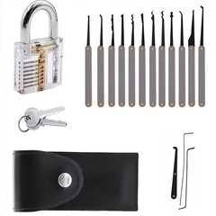 Educational Transparent Padlock Model Set for Lock Mechanism Study Beginners Kit