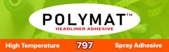 Polymat 797 High-Temp Adhesive Automotive Vehicle HOOD SILENCER GLUE [160F]