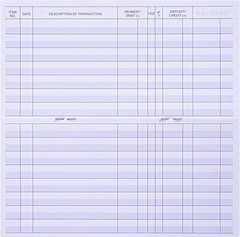 24PCS Check Registers For Personal Checkbook, Easy To Read Checkbook Register