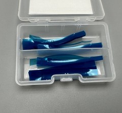 50pcs Dental Contoured Anterior Matrix Polyester Restoration Blue Strip Matrices