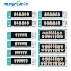 Dental Acrylic Resin Denture False Teeth Upper Lower Full Set A1/A2/A3 Shade USA