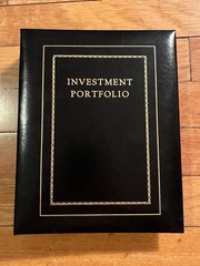 VINTAGE Mi-Reference Investment Portfolio Personal Financial Record Ledger 1967