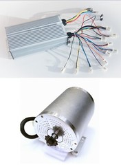 Electric motor w Base BOMA 3000W 72V BLDC BM1024 w 70A controller GoKart Scooter