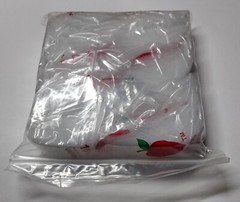 1,000 Clear APPLE BRAND BAGGIES 10 Bags of 100 ZIPLOCK 1″x1″ mini bag 2mil 1010