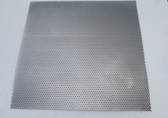 1/8″ HOLES—18 GAUGE 304 STAINLESS PERFORATED SHEET– 11″ X 24″