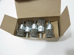 WEILER 10024 1″ .020 Stainless Crimped Wire End Brush BOX OF 10 – Made in USA
