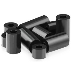 M3 x 4mm Nylon Spacers Standoffs Black Round Spacer 100pcs M3x4mm