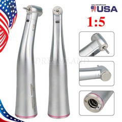 Dental Internal water spray 1:5 LED Optic Fiber Contra Angle Handpiece fit NSK R
