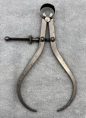 L.S. Starrett, Lot of 6, Machinist, Outside Calipers, 5 Starrett, 1 Unknown, Vtg