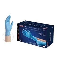 First Glove Nitrile Examination Gloves SMALL – Blue 1000 Pcs