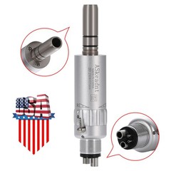 ASkeadnt Dental E-type 4 Hole Air Motor Handpiece Low Speed External Water Spray