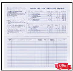 20Pack Checkbook Register, Check Registers for Personal Blank Ledger Transaction