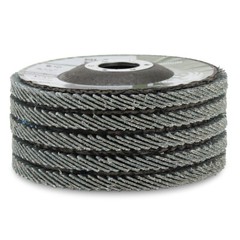 5 Pack – 4.5″ x 7/8″ BHA 60 Grit Stearate Coated Flap Discs for Aluminum T27