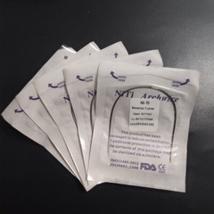 Dental Orthodontic Reverse Curve Arch Wires Super Elastic Niti Rectangular Wires