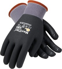PIP 34-846 ATG MaxiFlex Micro Foam Nitrile Grip WORK GLOVES Dotted Palms 12 PR